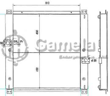 B510401 - Oil Cooler for E325A OEM: 7Y-1541