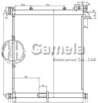 B510413 - Oil Cooler for PC400-6 OEM: 208-03-61120