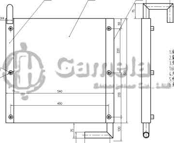 B510432 - Oil Cooler for SK60