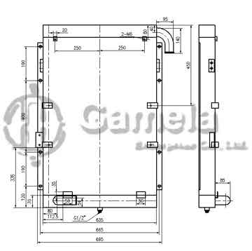 B510435 - Oil Cooler for R220-5