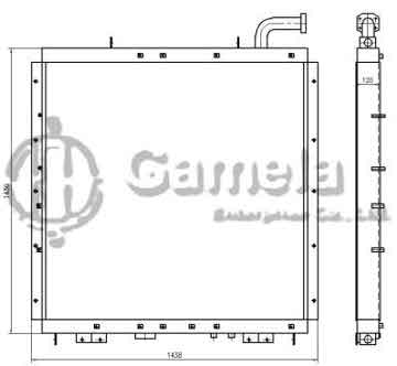 B510483 - Oil Cooler for PC1250-7 OEM: 21N-03-31311