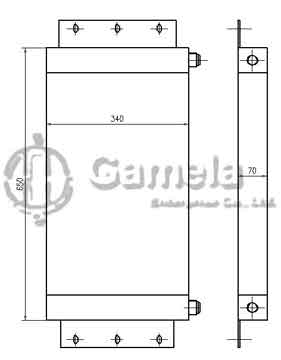 B510487 - Oil Cooler for HD785-5 OEM: 562-61-24910