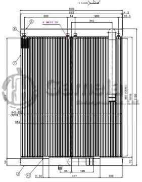 B510505 - Oil Cooler for S330LC-V S400LC-V OEM: 13C92000
