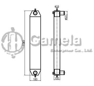 B620002 - Intercooler for ZAX210-3