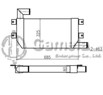 B620018 - Intercooler for E320D