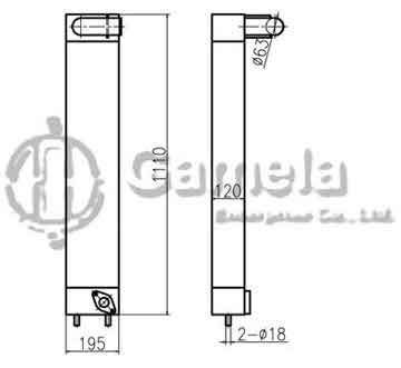 B620027 - Intercooler for PC200-8 PC220-8 OEM: 20Y-03-41131