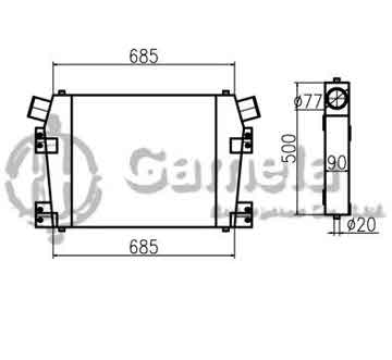B620034 - Intercooler for PC400-7 PC450-7 OEM: 6156-61-5110