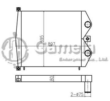 B620037 - Intercooler for E330D E336D E340D