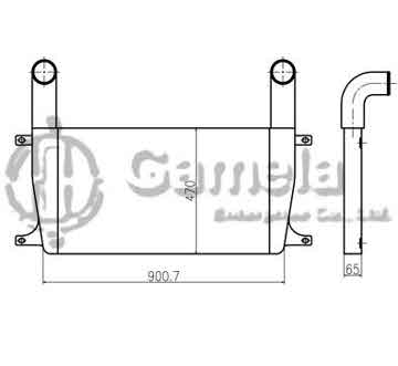 B620042 - Intercooler for R305-9T R335-9T R385-9T