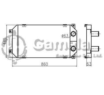 B620044 - Intercooler for SY215C-9