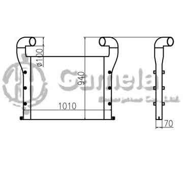 B620050 - Intercooler for ZAX450