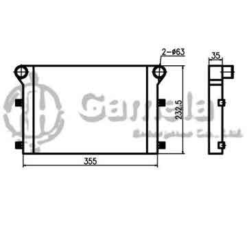 B620062 - Intercooler for SY235-9