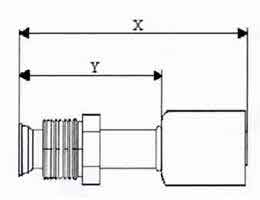 CD - Pipe Fitting Steel O-ring Male Straight for R-134a