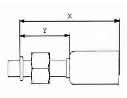 CG - Pipe Fitting Steel O-ring Straight Female for R-134a CG