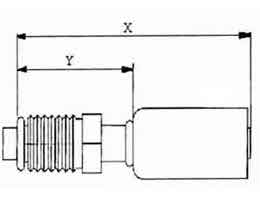 CQ - Pipe Fitting Steel O-ring Straight male for R-134a CQ