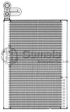 EVK-67498 - Evaporator Core 49×303×210