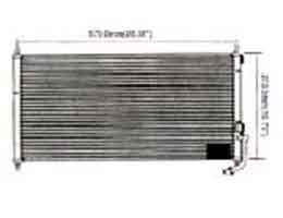 GCH1098-HONDA - Condenser for HONDA CITY R134a